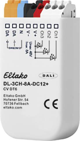 ELTAKO DL-3CH-8A-DC12+ Eltako LED-Dimmer 3-Kanal Einbau, Unterputz