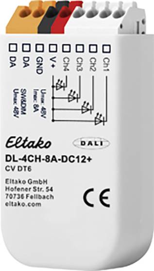ELTAKO DL-4CH-8A-DC12+ Eltako LED-Dimmer 4-Kanal Einbau, Unterputz