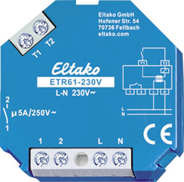Eltako ETR61-230V Trennrelais Nennspannung: 230 V Schaltstrom (max.): 5 A 1 Schließer 1 St.