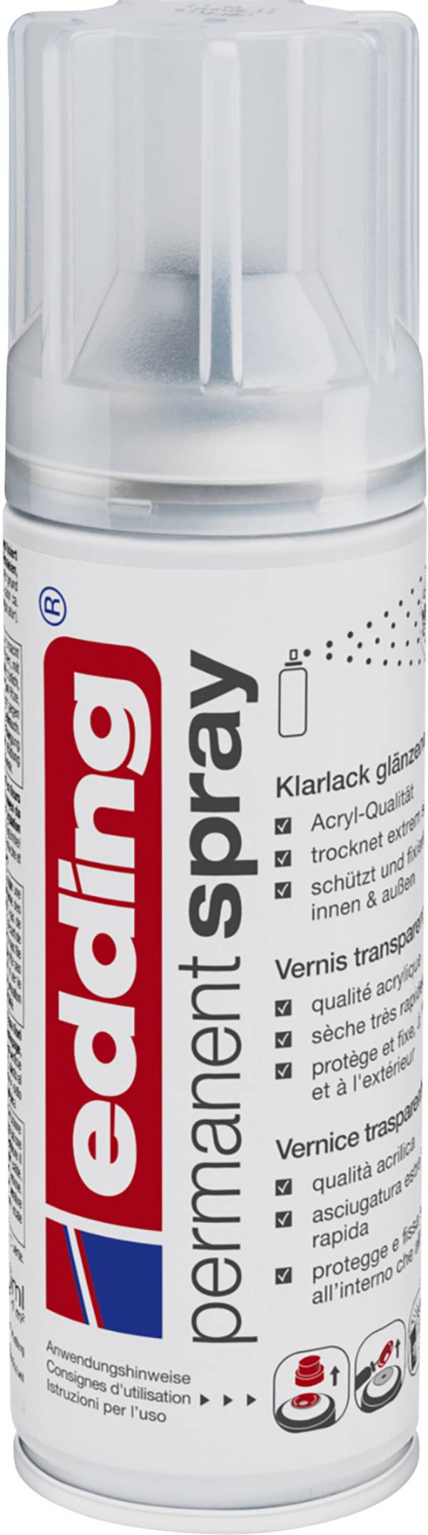 Edding 4-5200994 Edding Spray 5200 Klarlack glänzend  200 ml