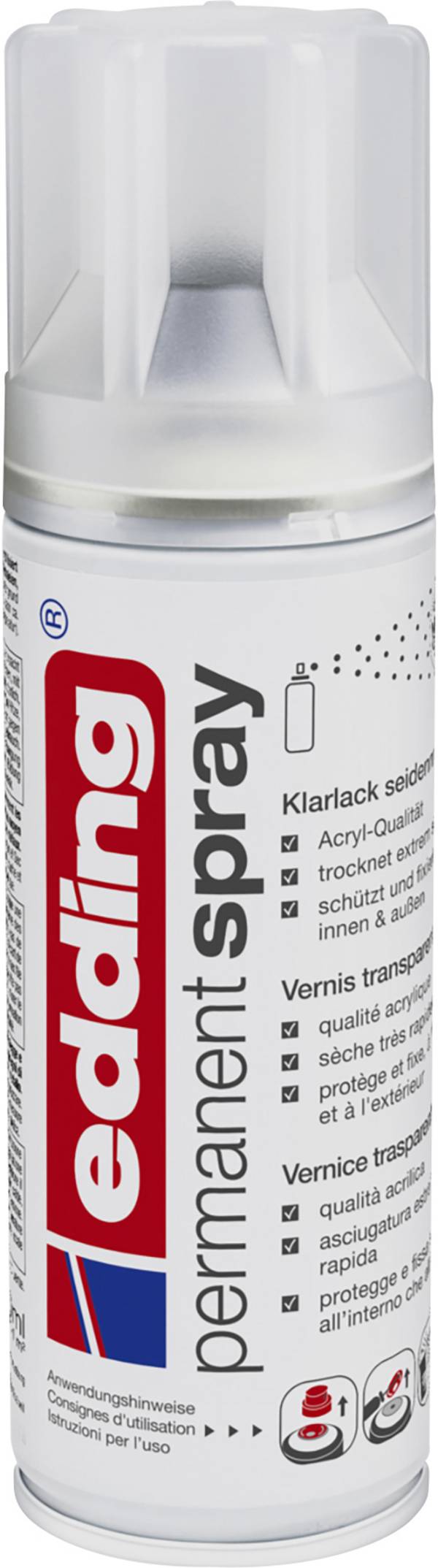Edding 4-5200995 Edding Spray 5200 Klarlack seidenmatt  200 ml
