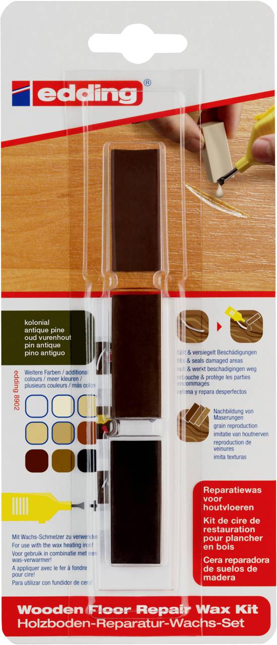 8902 4-8902-1-4607 Holzboden Reparaturwachsset