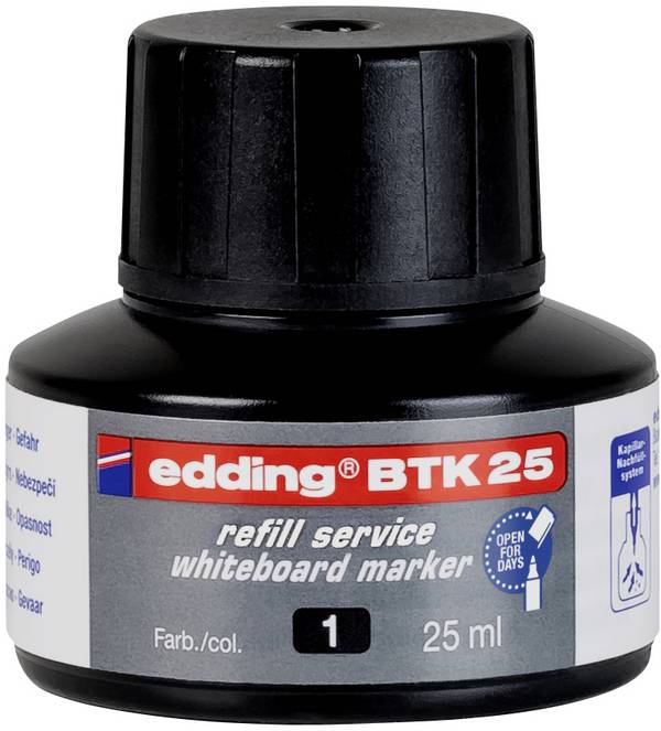Edding Nachfülltinte Marker BTK25 Schwarz 25 St.  4-BTK25001