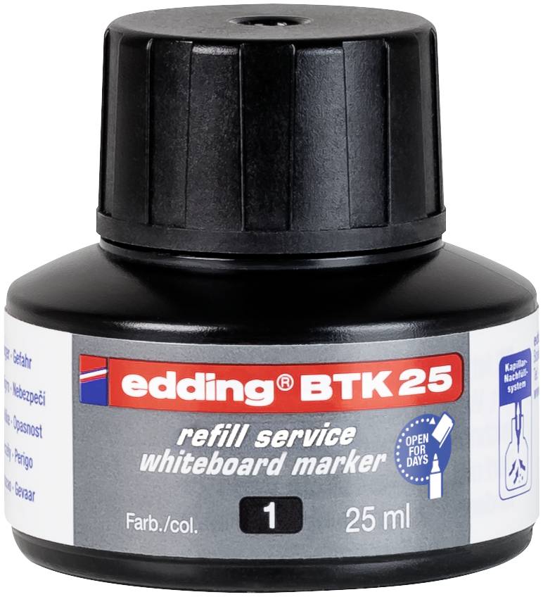 Edding Nachfülltinte Marker BTK25 Schwarz 25 St. 4-BTK25001-0