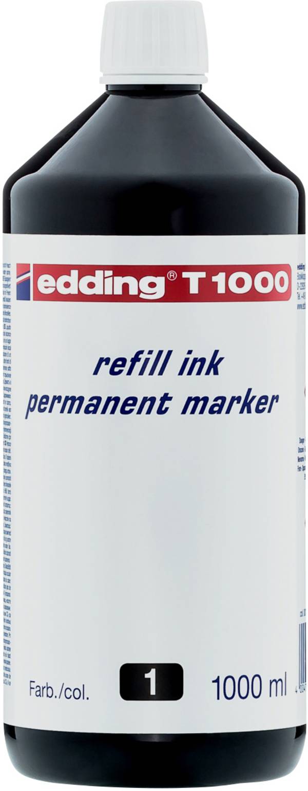 Edding Nachfülltinte Marker T1000 Schwarz 1 l wasserfest: Ja 4-T1000001