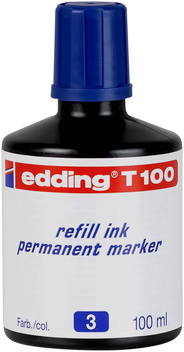 Edding Nachfülltusche Marker 4-T100003 Blau 100 ml  4-T100003
