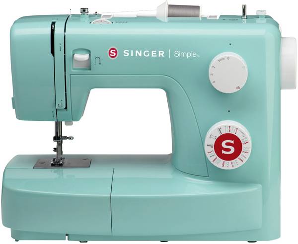 Singer Freiarmnähmaschine Simple 3223 mit Anschiebetisch Grün