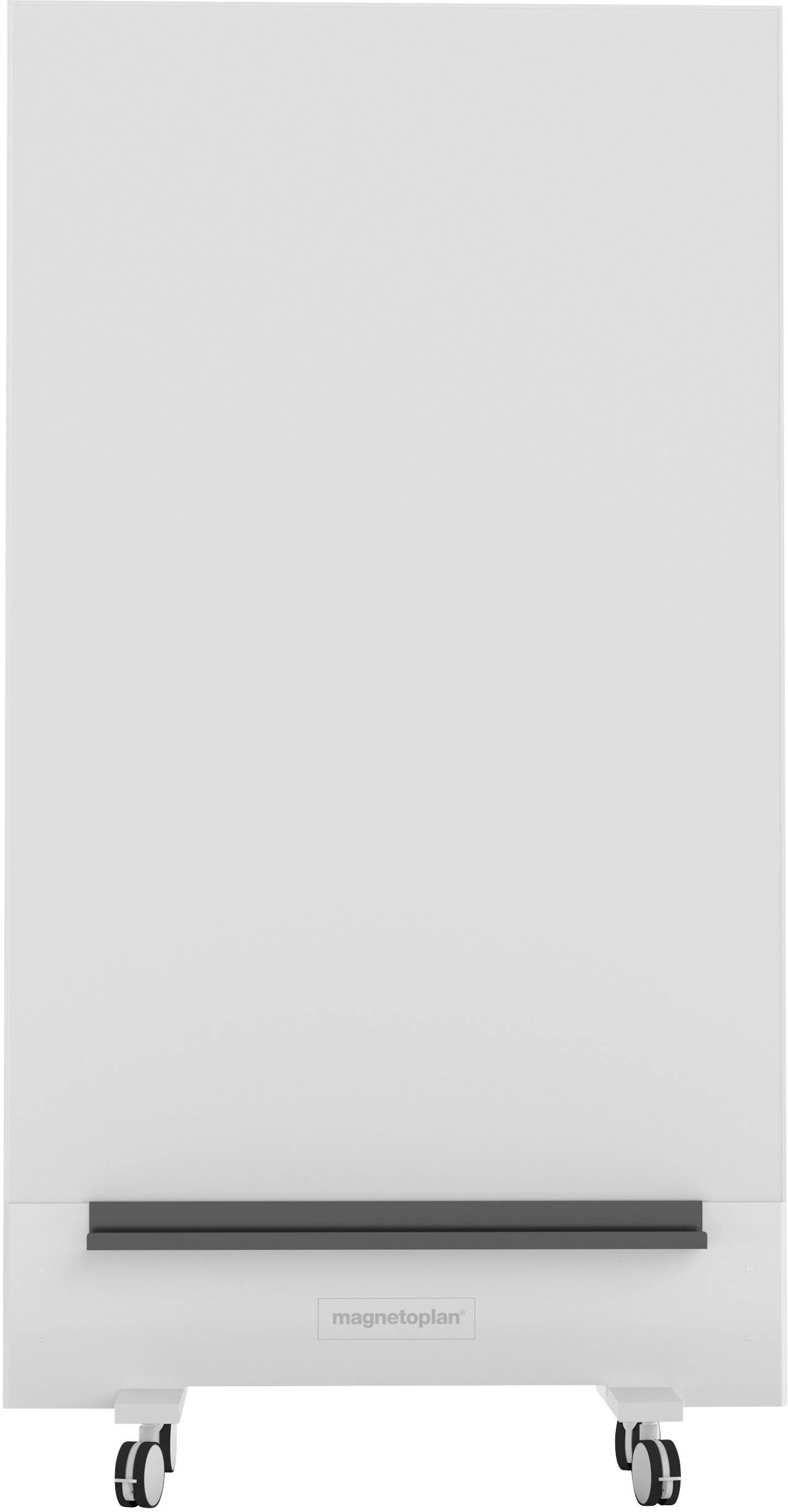 magnetoplan Whiteboard Infinity Wall, mobil (B x H) 1000 mm x 1900 mm Weiß emailliert Beide Seiten nutzbar, Inkl. Rollen...