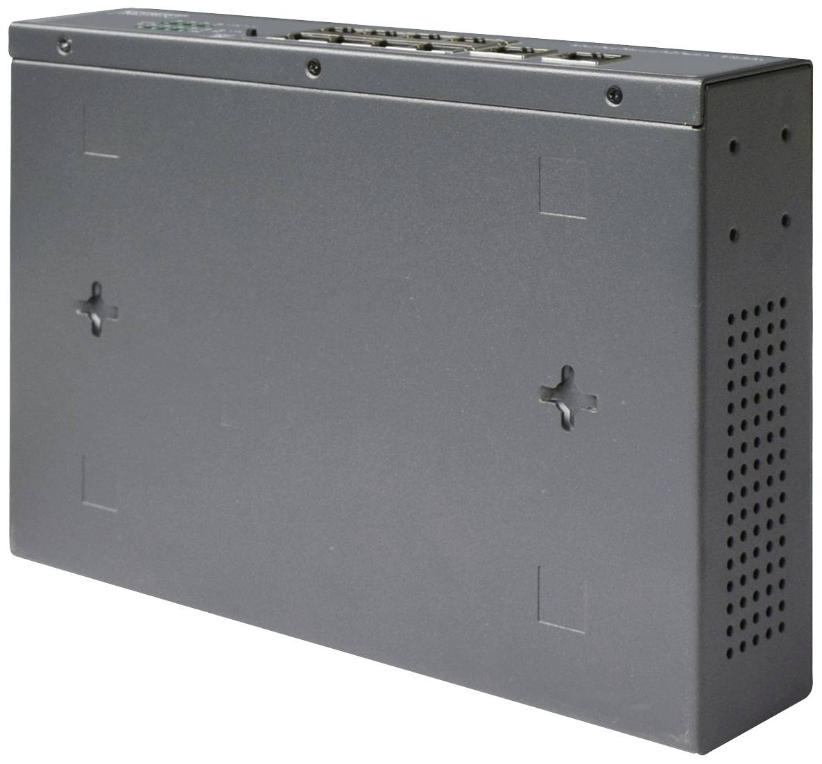 DIGITUS - 8-Port Fast Ethernet PoE Netzwerkswitch, Desktop, unmanaged, 2 Uplink Ports RJ45,120 W, af/at-3
