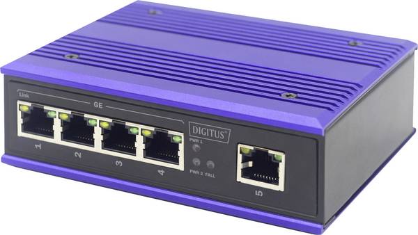 Digitus DN-650106 DN-650106 Industrial Ethernet Switch 8 Port 10 / 100 MBit/s