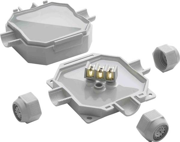 Raytech 84061 Abzweigdose (L x B x H) 90 x 90 x 45 mm Lichtgrau IP69K 1 St.