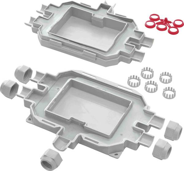 Raytech 84063 Abzweigdose (L x B x H) 130 x 170 x 45 mm Lichtgrau IP68, IP69K 1 St.