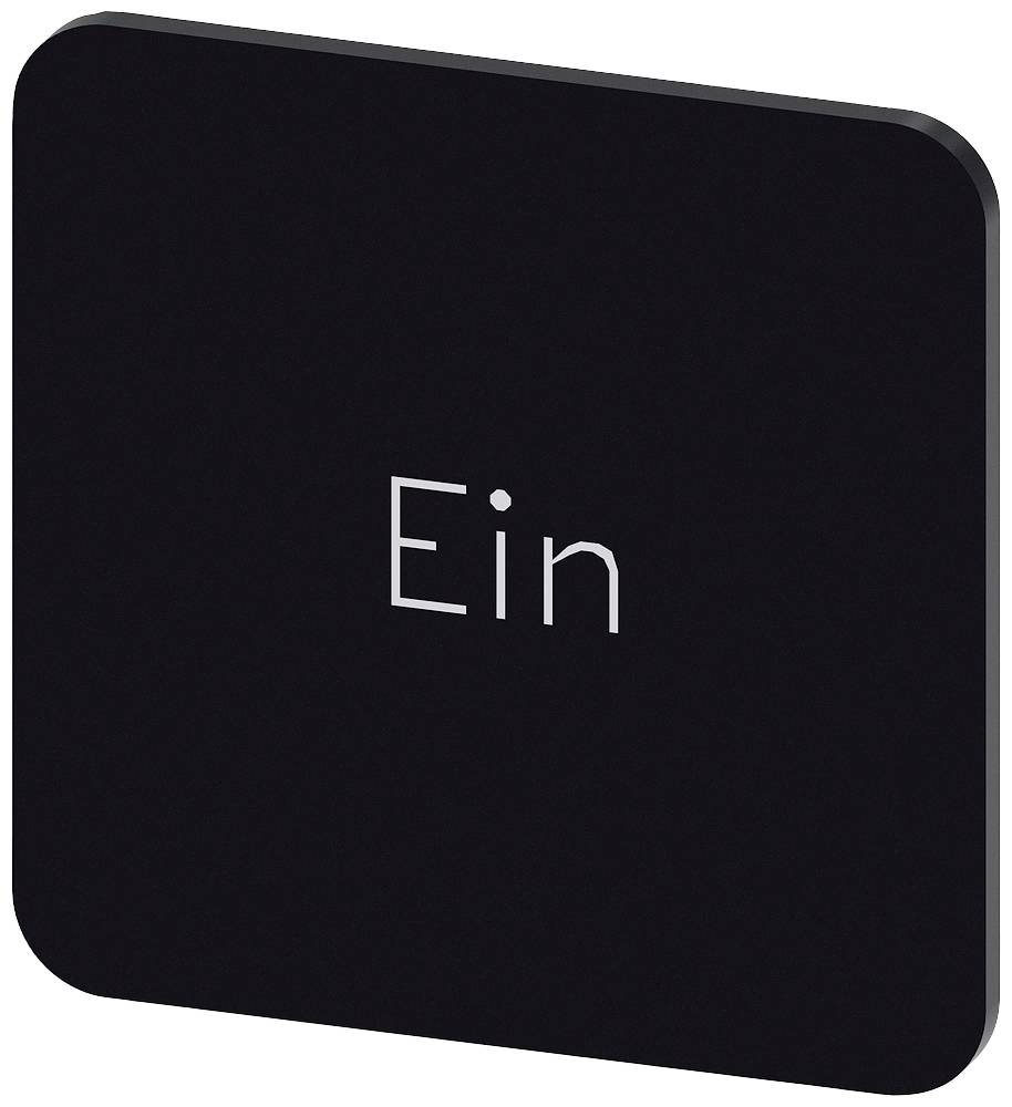 Siemens 3SU1900-0AF16-0AB0 3SU19000AF160AB0 Bezeichnungsschild quadratisch (B x H) 22 mm x 22 mm EIN Schwarz, Weiß 10 St...