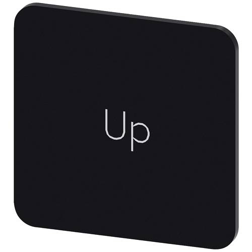 Siemens 3SU1900-0AF16-0DL0 3SU19000AF160DL0 Bezeichnungsschild quadratisch (B x H) 22 mm x 22 mm Up Schwarz, Weiß 10 St.