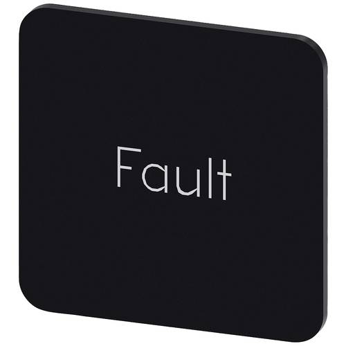 Siemens 3SU1900-0AF16-0EC0 3SU19000AF160EC0 Bezeichnungsschild quadratisch (B x H) 22 mm x 22 mm Fault Schwarz, Weiß 10 ...