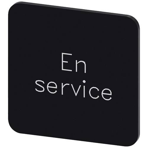 Siemens 3SU1900-0AF16-0GM0 3SU19000AF160GM0 Bezeichnungsschild quadratisch (B x H) 22 mm x 22 mm En Service Schwarz, Wei...
