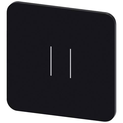 Siemens 3SU1900-0AF16-0QC0 3SU19000AF160QC0 Bezeichnungsschild quadratisch (B x H) 22 mm x 22 mm II Schwarz, Weiß 10 St.