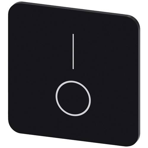 Siemens 3SU1900-0AF16-0QP0 3SU19000AF160QP0 Bezeichnungsschild quadratisch (B x H) 22 mm x 22 mm 0/I Schwarz, Weiß 10 St...