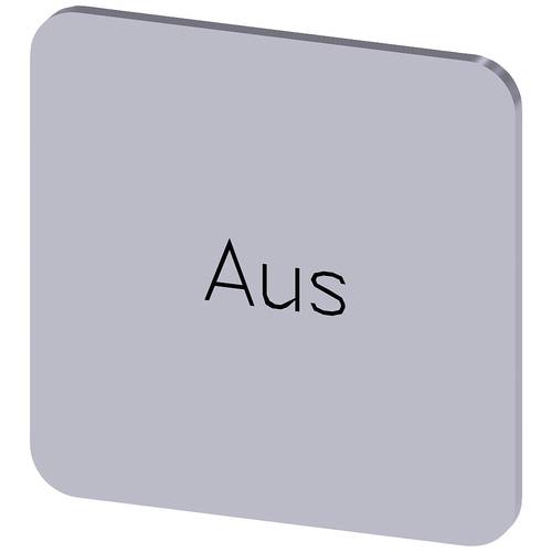 Thumbnail - Siemens 3SU1900-0AF81-0AC0 Bezeichnungsschild quadratisch (B x H) 22 mm x 22 mm Aus Silber, Schwarz 10 St.