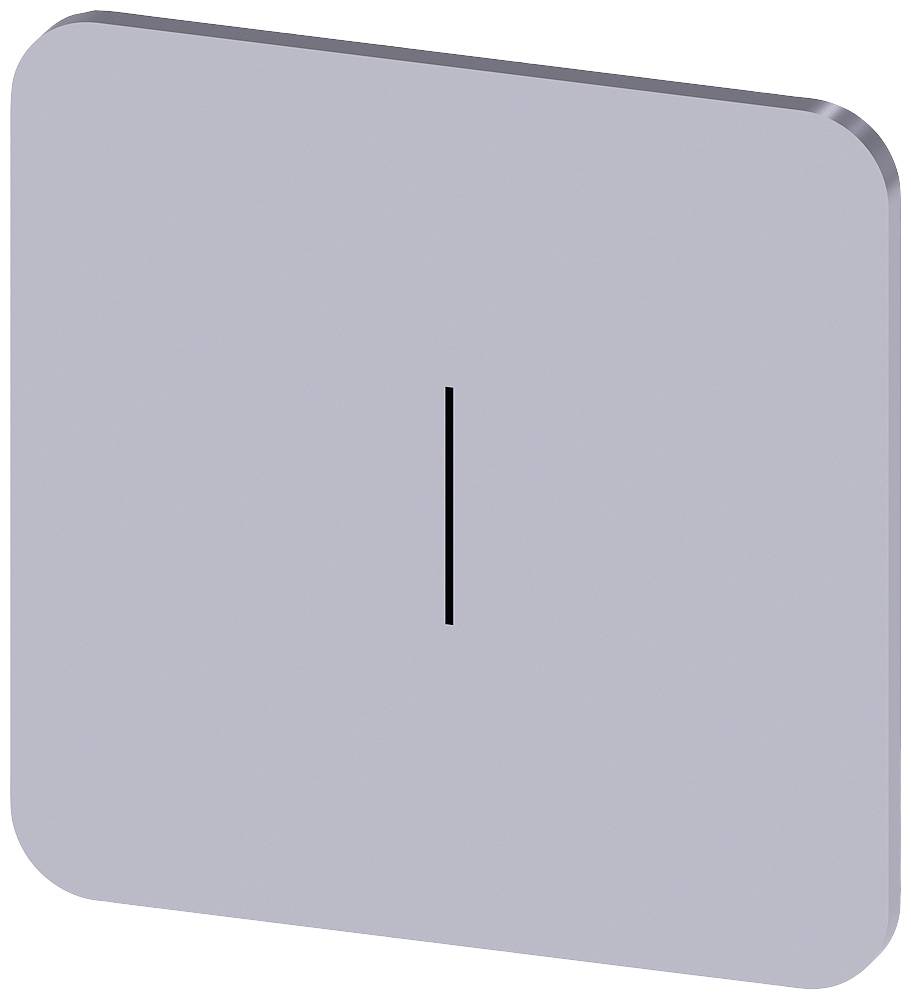 Siemens 3SU1900-0AF81-0QB0 3SU19000AF810QB0 Bezeichnungsschild quadratisch (B x H) 22 mm x 22 mm I Silber, Schwarz 10 St...