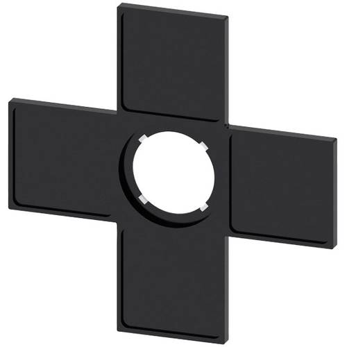 Siemens 3SU1900-0AM10-0AA0 3SU19000AM100AA0 Schildträger (B x H) 89.6 mm x 89.6 mm Schwarz 1 St.