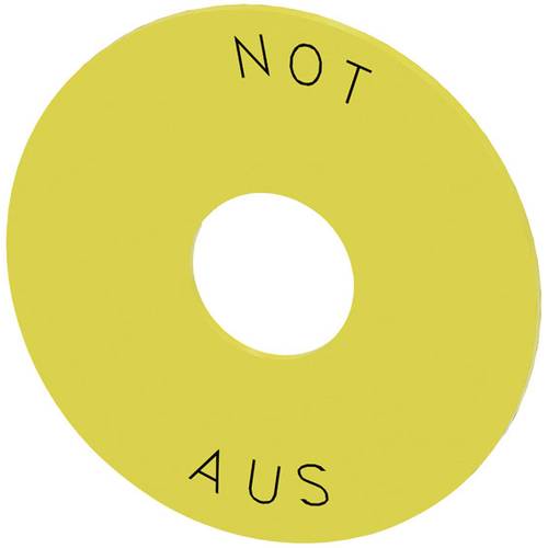 Siemens 3SU1900-0BB31-0AS0 3SU19000BB310AS0 Unterlegscheibe rund (Ø) 75 mm NOT-AUS Gelb, Schwarz 10 St.