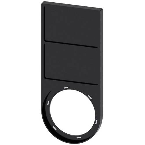 Siemens 3SU1900-0BQ10-0AA0 3SU19000BQ100AA0 Schildträger (B x H) 27 mm x 17.5 mm Schwarz 10 St.