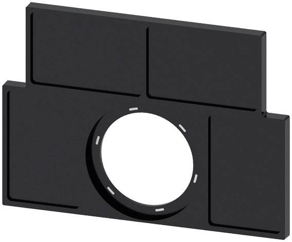 Siemens 3SU1900-0BS10-0AA0 3SU19000BS100AA0 Schildträger (B x H) 27 mm x 17.5 mm Schwarz 10 St.