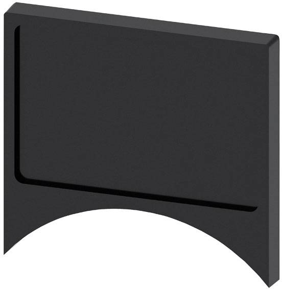 Siemens 3SU1960-0AH10-0AA0 3SU19600AH100AA0 Schildträger (B x H) 27 mm x 17.5 mm Schwarz 10 St.