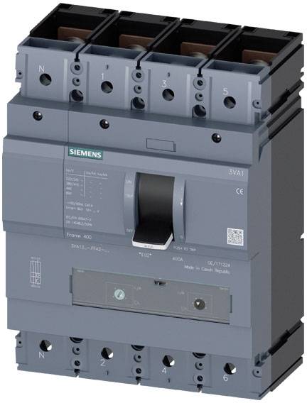 Siemens 3VA1340-5GF42-0AA0 Leistungsschalter 1 St. Einstellbereich (Strom): 280 - 400 A Schaltspannung (max.): 690 V/AC,...