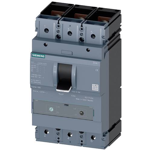 Siemens 3VA1463-7EF32-0AA0 Leistungsschalter 1 St. Einstellbereich (Strom): 441 - 630 A Schaltspannung (max.): 690 V/AC,...