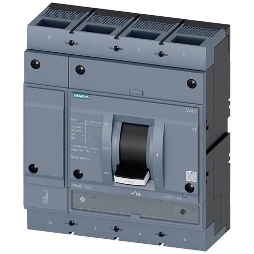 Thumbnail - Siemens 3VA1510-5EF42-0AA0 Leistungsschalter 1 St. Einstellbereich (Strom): 700 - 1000 A Schaltspannung (max.): 690 V/AC...