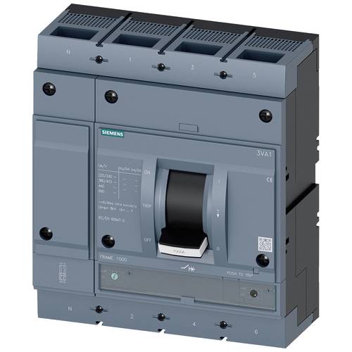 Thumbnail - Siemens 3VA1510-5GF42-0AA0 Leistungsschalter 1 St. Einstellbereich (Strom): 700 - 1000 A Schaltspannung (max.): 690 V/AC...