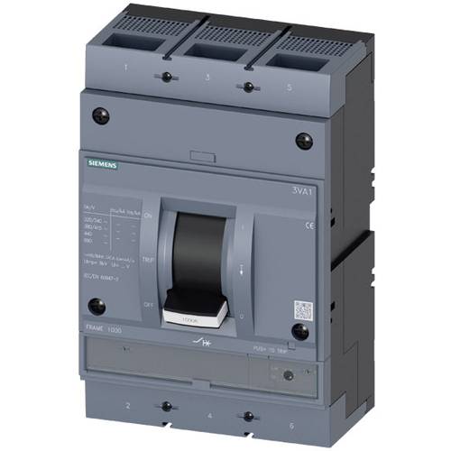 Siemens 3VA1563-7MH32-0AA0 Leistungsschalter 1 St. Einstellbereich (Strom): 630 A (max) Schaltspannung (max.): 690 V/AC ...