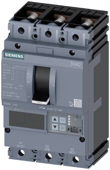 Siemens 3VA2140-7MP32-0AA0 Leistungsschalter 1 St. Einstellbereich (Strom): 16 - 40 A Schaltspannung (max.): 690 V/AC (B...