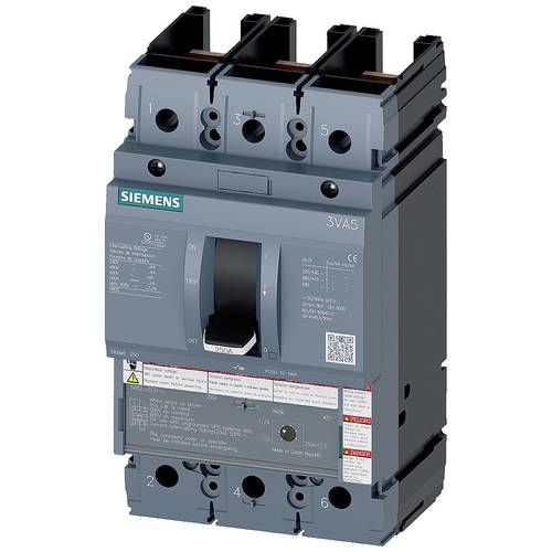 Thumbnail - Siemens 3VA5212-5EF31-0AA0 Leistungsschalter 1 St. Schaltspannung (max.): 690 V/AC, 750 V/DC (B x H x T) 105 x 185 x 83 ...