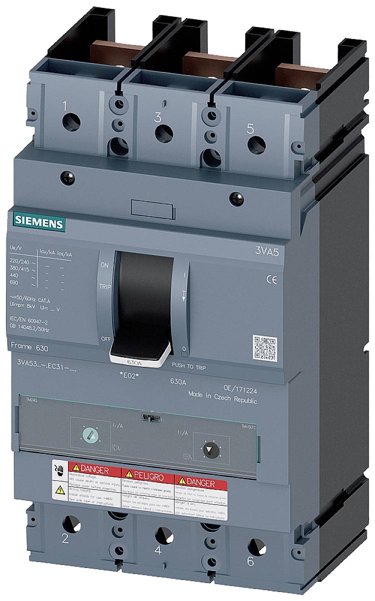 Siemens 3VA5335-6EC31-1AA0 Leistungsschalter 1 St. Einstellbereich (Strom): 350 - 350 A (B x H x T) 138 x 248 x 110 mm