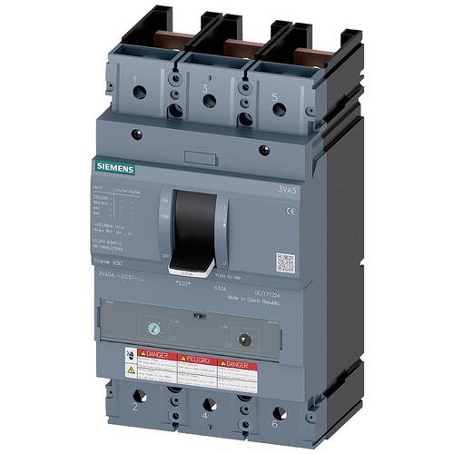 Siemens 3VA5445-5EF31-0AA0 Leistungsschalter 1 St. Einstellbereich (Strom): 315 - 450 A Schaltspannung (max.): 600 V/AC,...