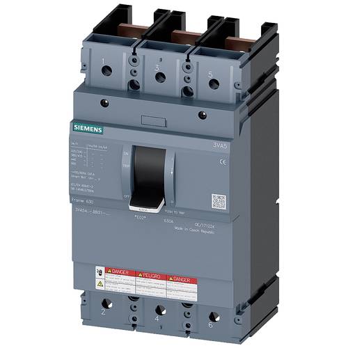 Siemens 3VA5460-0BB31-0AA0 Leistungsschalter 1 St. Schaltspannung (max.): 600 V/AC, 500 V/DC (B x H x T) 138 x 248 x 110...