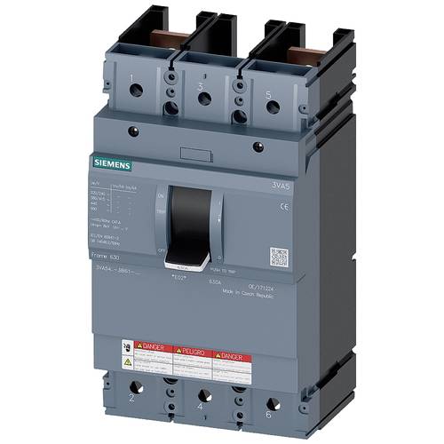 Siemens 3VA5460-0BB61-0AA0 Leistungsschalter 1 St. Schaltspannung (max.): 600 V/AC, 250 V/DC (B x H x T) 138 x 248 x 110...