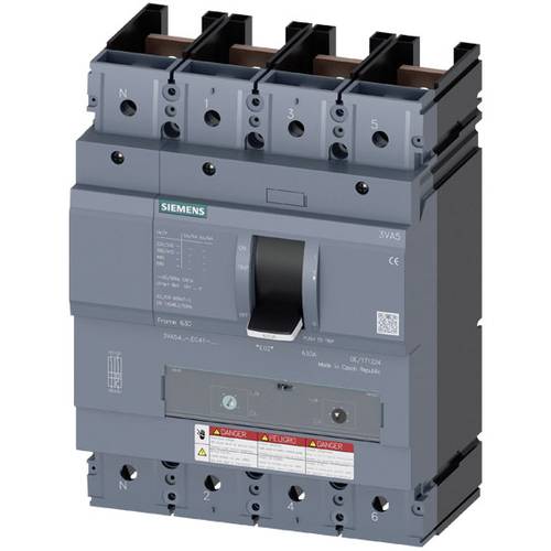Siemens 3VA5460-5GC41-0AA0 Leistungsschalter 1 St. Einstellbereich (Strom): 600 - 600 A Schaltspannung (max.): 600 V DC/...