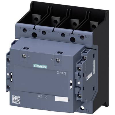 Elektrisches Schütz von Siemens mit der Aufschrift 'SIRIUS', graues Gehäuse, mehrere Anschlüsse oben, geeignet für industrielle Anwendungen.