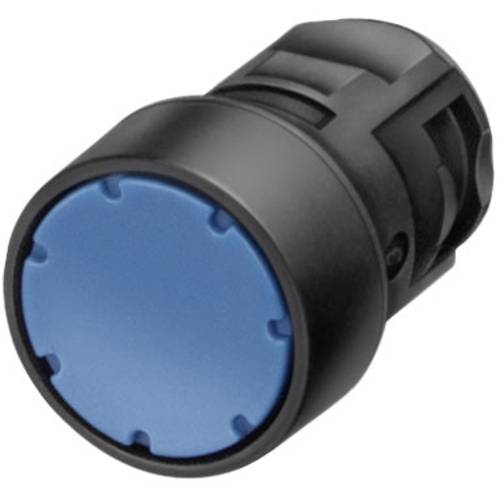 Thumbnail - Siemens 3SB20000AF01 Siemens Dig.Industr. Drucktaster Betätiger flach, Frontring Kunststoff Knopf Schwarz, Blau 1 St.