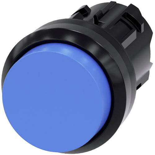 Thumbnail - Siemens 3SU10000BB500AA0 3SU1000-0BB50-0AA0 Drucktaster Frontring Kunststoff, rund Knopf Schwarz, Blau 1 St.