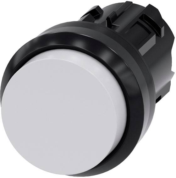 Siemens 3SU10000BB600AA0 3SU1000-0BB60-0AA0 Drucktaster Frontring Kunststoff, rund Knopf Schwarz, Weiß 1 St.