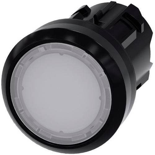 Thumbnail - Siemens 3SU10010AA600AA0 3SU1001-0AA60-0AA0 Leuchtdrucktaster Frontring Kunststoff, rund Knopf Schwarz, Weiß Druckentrie...