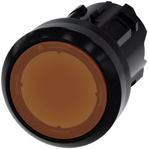 Thumbnail - Siemens 3SU10010AB000AA0 3SU1001-0AB00-0AA0 Leuchtdrucktaster Frontring Kunststoff, rund Knopf Schwarz, Amber 1 St.