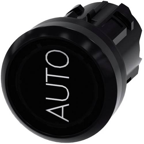Siemens 3SU10010AB100AQ0 3SU1001-0AB10-0AQ0 Leuchtdrucktaster Frontring Kunststoff, rund Knopf Schwarz 1 St.