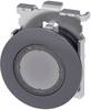 Siemens 3SU10610JB700AA0 3SU1061-0JB70-0AA0 Leuchtdrucktaster Frontring Metall, rund Knopf Sandgrau, Klar 1 St.