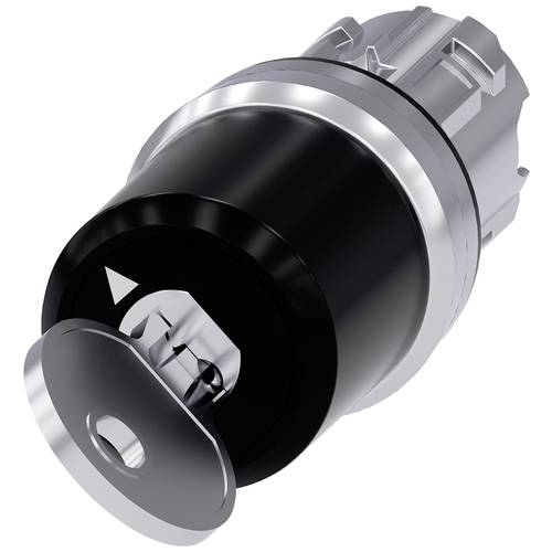 Thumbnail - Siemens 3SU10505JF010AA0 3SU1050-5JF01-0AA0 Schlüsselschalter Frontring Metall, Hochglanz Schlüssel Silber 1 x 90 ° 1 St...
